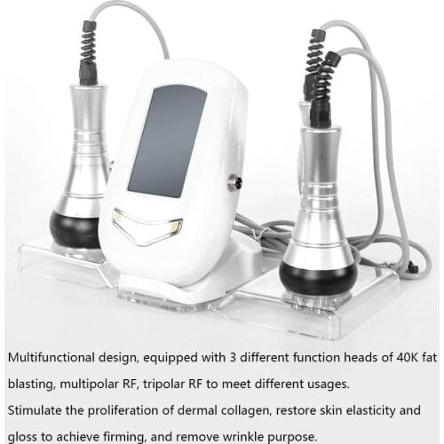 Cavitations Body Slimming Machine RF Tripolar Skin Rejuvenation Multipolar Weight Loss Machine Eye Face Tighten Massager