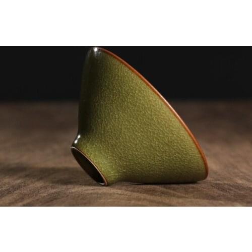 Longquan Celadon Handmade Fish Roe Pattern Master Tea Cup Hundreds Pieces Ice Crack Ceramic Jianzhan