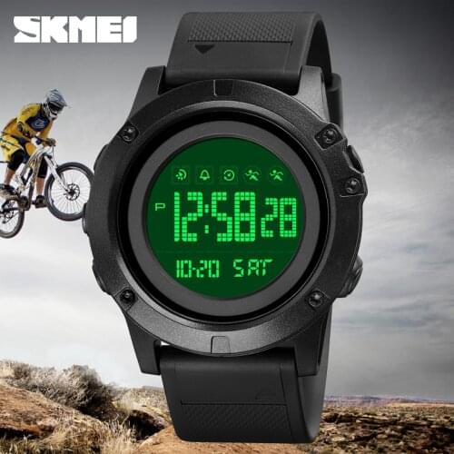 Digital Brand Watch Mens Sport Electronic Wristwatch Luxury Led Light Countdown Clock Boys Watches Military Waterproof Hours