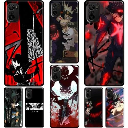 Black Clover Asta Anime Case For Xiaomi Redmi Note 10 Pro Note 8 7 8T 9S 8A 9A 9C 9T K40 Note 9 Pro Phone Cover