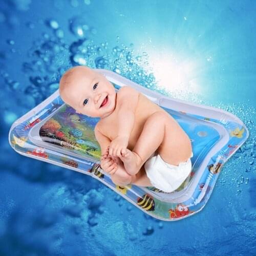 Baby Kids Water Play Mat Summer Inflatable Water Mat For Babies Safety Cushion Ice Mat Tummy Time Activity Playmat Toddler Toys