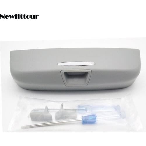 For Audi A3 8V A4 B8 B9 Q3 Q5 Auto Glasses Holder Case Sunglasses Box Gray