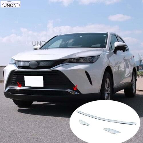 For Toyota Harrier(Venza) 2020 Low Configuration Bumper Front Bar Trim Panel Car Accessories 3Pcs