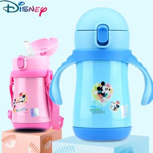 Disney Travel Coffee Mug Stainless Steel Thermos Cups With Straw Vacuum Flask thermo Water Bottle Tea Mug Thermocup