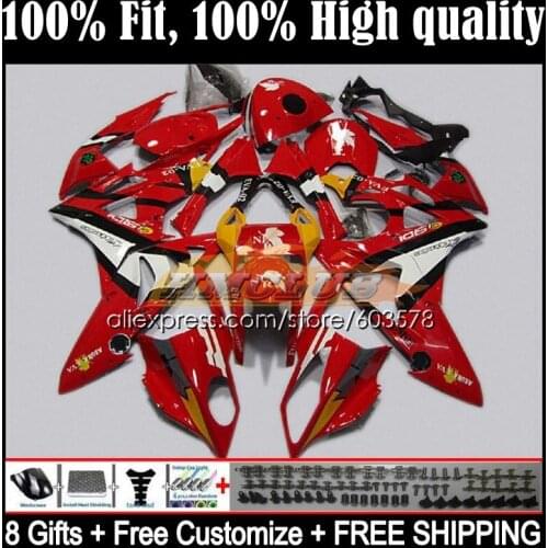 Injection For BMW S1000RR 2009 2010 2011 2012 2013 2014 44CL.31 S 1000 RR 1000RR S1000 RR 09 10 11 12 13 14 Fairing Light red