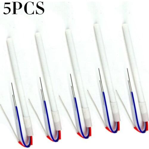 5Pcs Soldering Iron Ceramic Heater Core 24V 50W 4 Wire Adapter Heating Element For Soldering Station 936 898d 852d 909d 8586d
