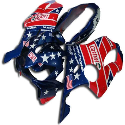 H-and gifts Injection mold Fairing Kit for CBR600F4I high in 04 05 06 07 CBR600 F4I 2004 2007 ABS Fairings set+blue red