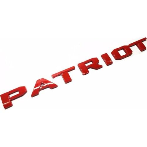 Red sticker For Jeep Patriot Emblems Nameplate Badge Decal Car Door Side Whole Body Front Tail Sticker car styling