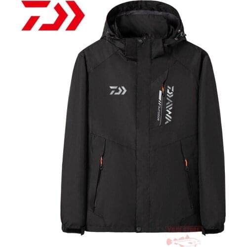 Daiwa Fishing Jacket Autumn Casual Sport Waterproof Windproof Jacket Men Thin Zipper Fishing Clothes Outdoor Breathable Jacket