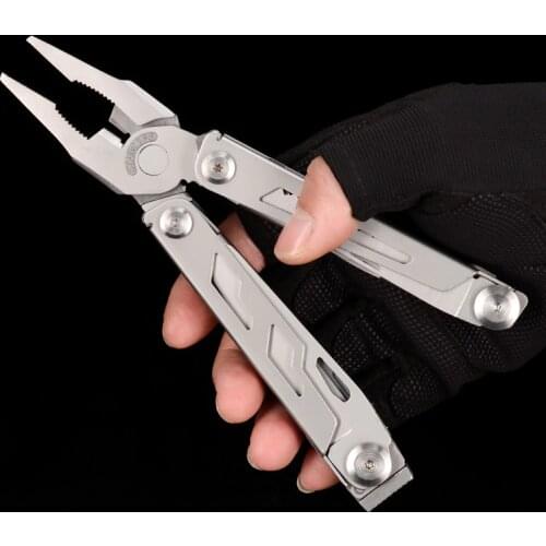 Splitman Multitool Folding Knife Plier Multi Tools Pliers Fishing Camping Outdoor EDC Tool Stainless Steel Knife Screwdriver bit