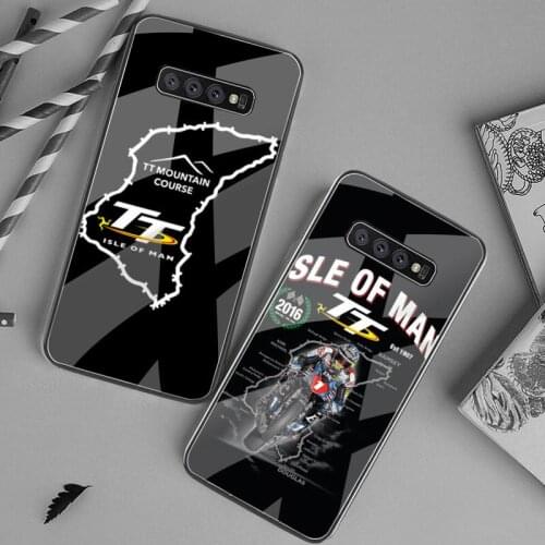 PENGHUWAN Motorcycle race Isle Of Man TT Soft Phone Case Tempered Glass For Samsung S20 Plus S7 S8 S9 S10 Plus Note 8 9 10 Plus