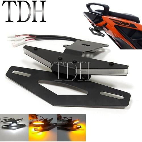Tail Tidy Fender Eliminator Kit For 2020 1290 Super R Motorcycle License Plate Bracket Integrated LED Turn Signal Blinker Light