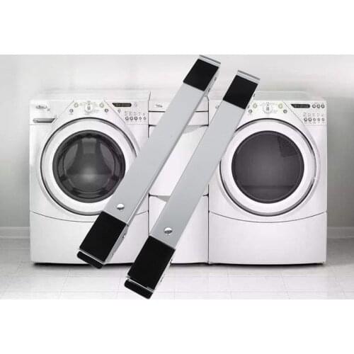Washing Machine Base Stand Multi-Functio Trolley Feet Movable Adjustable Telescopic Fridge Stand Wheel for Dryer Refrigerator
