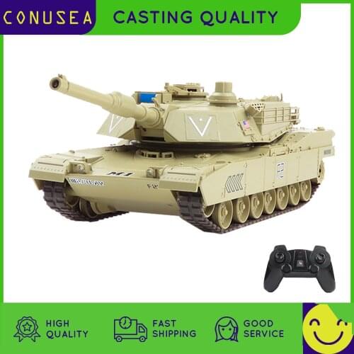 CONUSEA RC tank charger battle launch cross-country tracked Military War remote control vehicle Hobby Boy Toys Gift XMAS