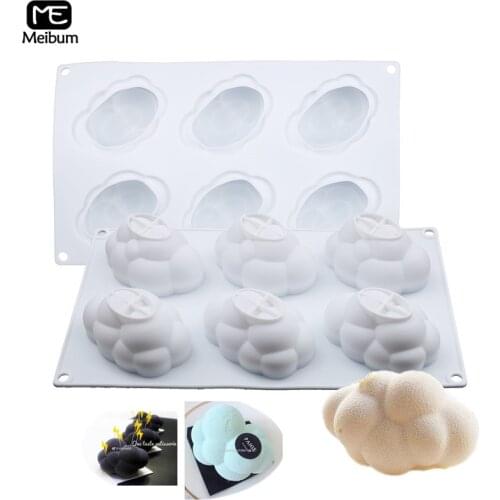 Meibum 3D Cloud Silicone Cake Mold For Baking Chocolate Brownie Mousse Make Dessert Pan Decorating Moule silicon Baking Tools