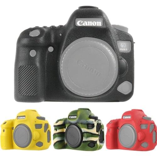 Silicone Rubber Camera Protective Body Case Skin For Canon 6DII 6D2 6D MARK II Camera Bag protector cover