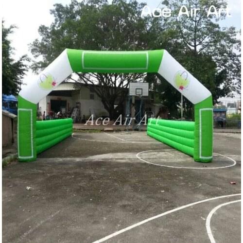 Special design long line race inflatable entrance arch with removable logo for sport event