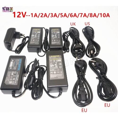 LED Power Supply Adapter DC5V / DC12V / DC24V 1A 2A 3A 5A 7A 8A 10A For 5V 12V 24V led strip lamp lighting led power driver plug