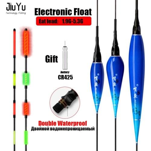 Led Smart Float + Battery Highly Sensitive Bite Alarm Fish Bait LED Light Automatic Night Glowing Electronic Color Change