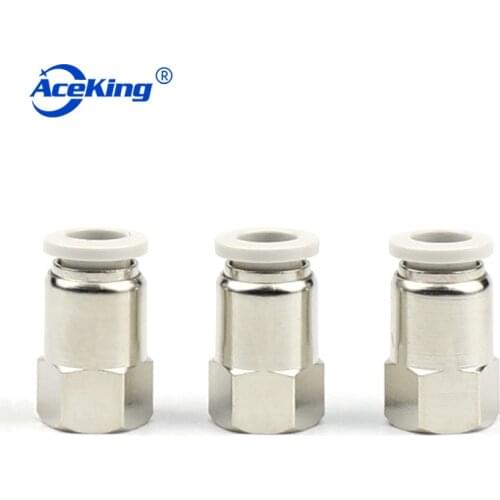 PCF Internal thread straight through PCF6-01/8-02/10-03/12-04 pneumatic element quick connector copper quick plug PCF6-01
