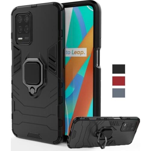 For Oppo Realme Narzo 30 5G Case Magnetic Ring Stand Holder Shockproof TPU Bumper Armor Phone Back Cover Realme Narzo 30 5G Case