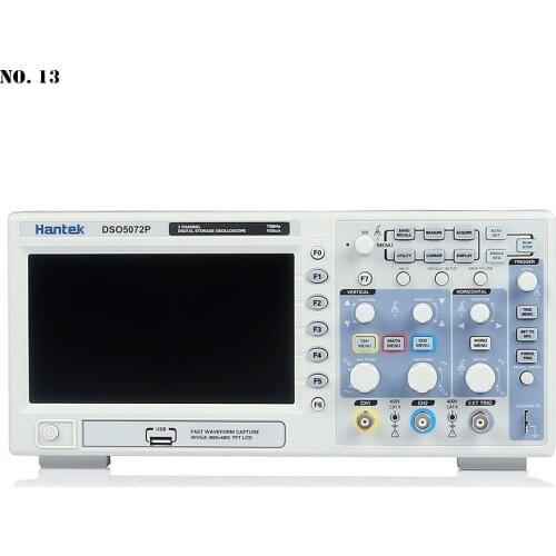 LCD Digital Portable Oscilloscopes DSO5072P 70MHz 2 CH 1GSa/s 7'' TFT Oscilloscopes USB New Arrival Household Tools Accessories