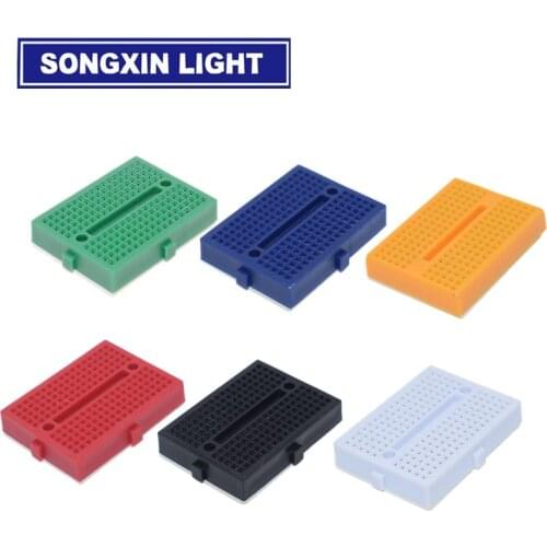 1PCS SYB-170 Mini Solderless Prototype Breadboard 170 Tie-points 35*47*8.5mm for Diy Kit