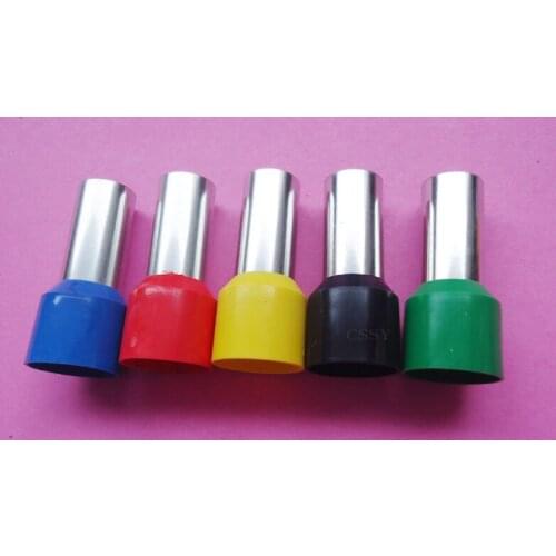 100pcs E10-18 tubular wire connector electrical terminals cable crimps wire ferrules For 10.0mm2, terminal electricos VE10-18