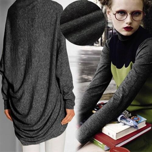 170cm wide stretch knitted worsted pure wool wool fabric autumn and winter primer sweater sweater fabric Customized