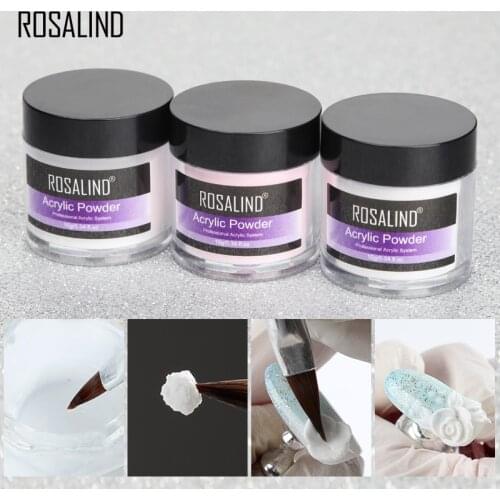 ROSALIND Acrylic Powder Poly nail Gel For Nail Polish Nail Art Decorations Crystal Manicure Set Kit Professional Nail Accesorios