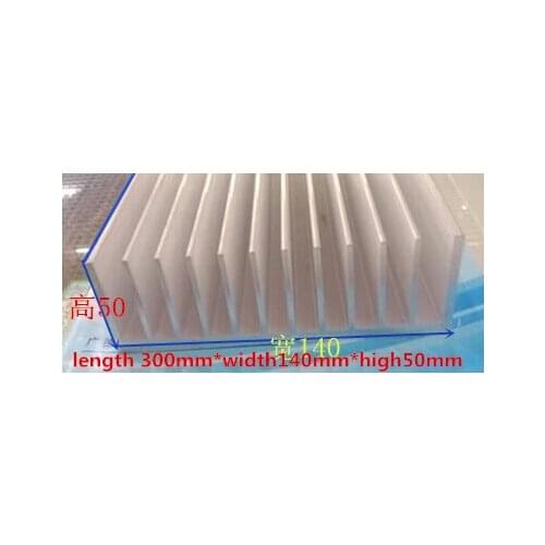 Fast Free Ship length 300mm*width140mm*high50mm Custom Aluminum Heatsink Electronic Radiator 300*140*50MM Cooler Heatsink
