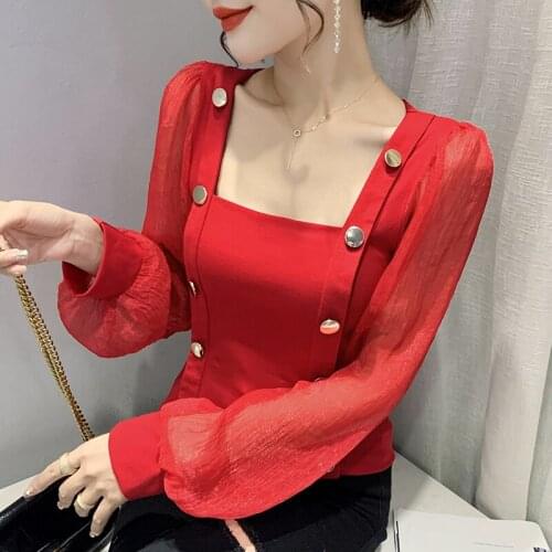 Aoxison Womens Chiffon Blouses