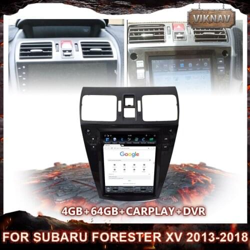 2din Vertical Screen Car Radio Stereo For Subaru Forester XV 2013-2018 Car Autoradio GPS Navigation Multimedia DVD player 4+64GB
