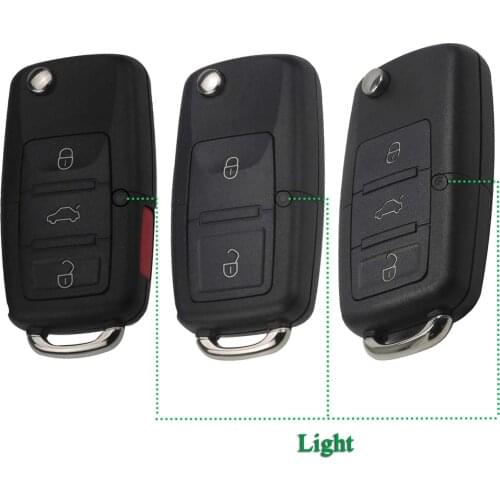 Bilchave 2/3/4 Buttons Flip Folding Car Remote Key Case Shell For VW Golf MK4 Bora Golf 4 5 6 Passat Polo Bora Touran HU66 Blade