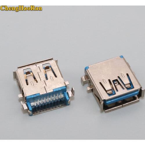 ChengHaoRan for SONY Toshiba Samsung DELL motherboard 9PIN 3.0 USB Sockect USB Jack female Port Connector AF Sink DIP