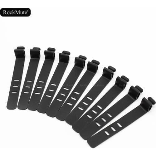 Black Tension Strap Tie Up Rubber Bandage Fixing Tubing/Throttle/Brake Clutch Cables/Wires For Kawasaki/Honda/Yamaha Motorcycle