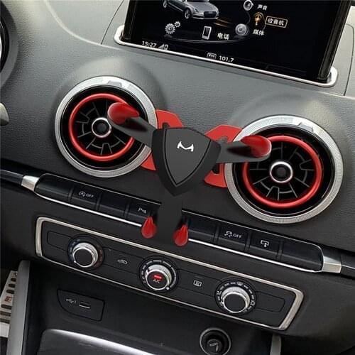 Car Air Vent Mount Clip Phone Holder for Audi A1 Gravity Y Shape Phone Clip Stand Devil Bracket Universal Gravity Holder