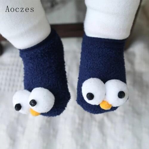 Cute New Eyes Baby New Year Baby Girls Boys Anti-Slip Socks Slipper Boot Baby Girls Socks Newborn Soft Cute Rabbit Baby Socks