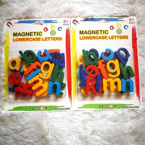 Children Early Learning Educational Toys Magnetic English Alphanumeric Graphic Magnetic Sticker Fridge Sticker Educational Toys