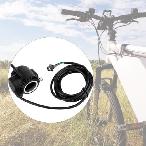 Electric Bike Thumb Throttle 3 Wires Speed Control Waterproof Connector For 22.5mm Handle Electric Scooter Right Thumb Throttle