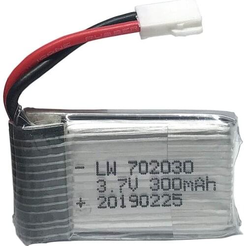 3.7V 300mAH Lipo Battery For E55 FQ777 FQ17W Hubsan H107 Syma X11C Udi U816 U830 RC helicopter 3.7V 300 mAH MX2.0 plug 702030