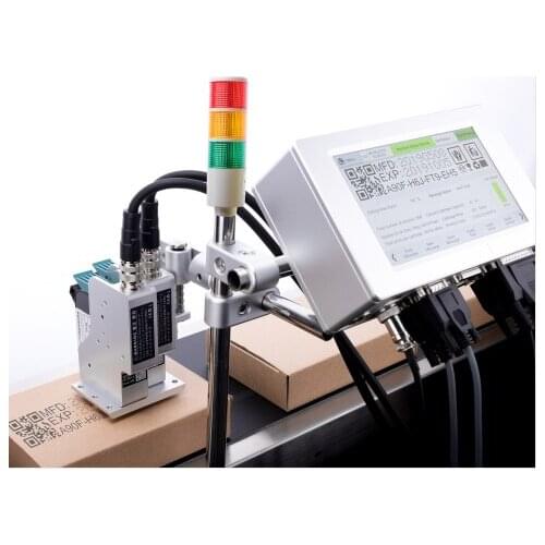 Online printer Multi language Thermal Inkjet Coding printer TIJ markig machine 2 print heads printing machine