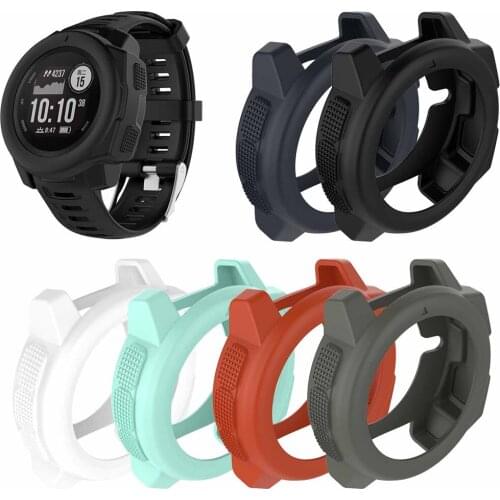 Soft Silicone Protective Case Protector Shatterproof Shell Cases for Garmin Instinct Smart Sports Watch Smart Accessories