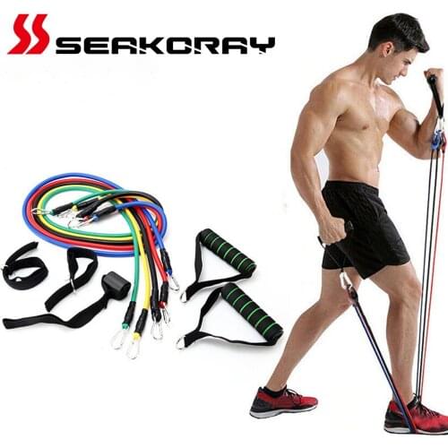 11 Pcs Resistance Bands Set Fitness Rubber Bands Gym Equipment Elastic Bands Training Pull Rope Home fitness