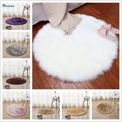 New Soft Artificial Sheepskin Rug Chair Cover Bedroom Mat Artificial Wool Warm Hairy Carpet Seat Wool Warm Textil Fur Area Rugs