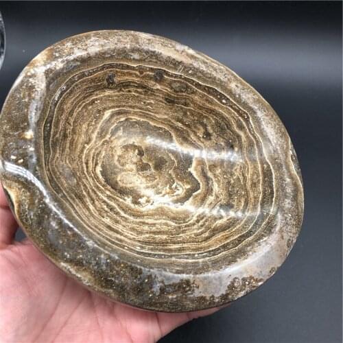 Wholesale natural ocean jasper ashtray ocean jasper bowls quartz crystal 1041