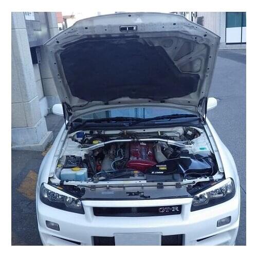 For Nissan GT-R BNR34 ENR34 1999-2002 Nissan GTR Skyline Coupe Car Carbon Fiber Front Hood Auto Gas Spring Struts Lift Support