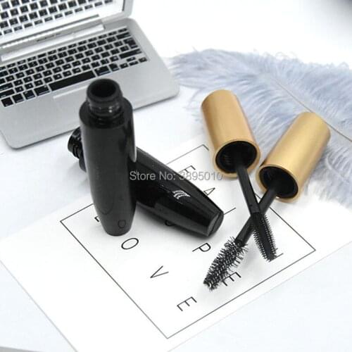 Empty mascara tube suppliers, buy empty mascara tubes, empty mascara cosmetic packaging with gold lid brush F272