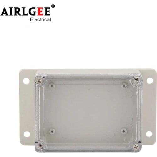 115 * 85 * 35mm transparent cover PC / ABS plastic cable junction box IP65 waterproof electrical box dust-proof ear distribution