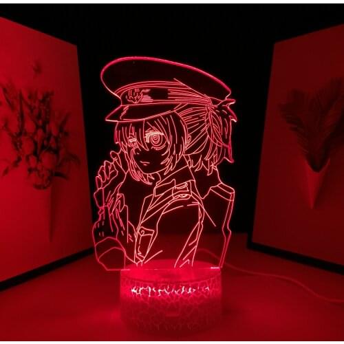 The Saga of Tanya the Evil Anime 3D LED Lamp for Child Bedroom Decor Nightlight Birthday Gifts Manga 3D Table Light